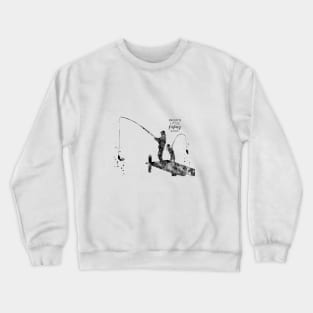 Daddy's little fishing buddy Crewneck Sweatshirt